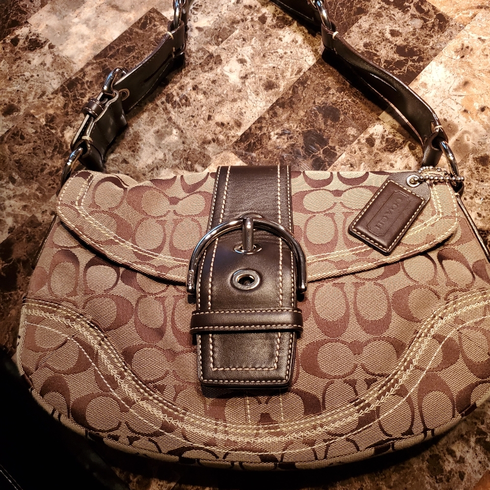 Brown Coach purse and wallet